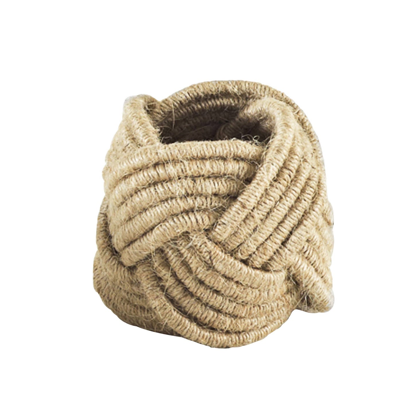 Braided Jute Napkin Ring Set of 4: Ivory
