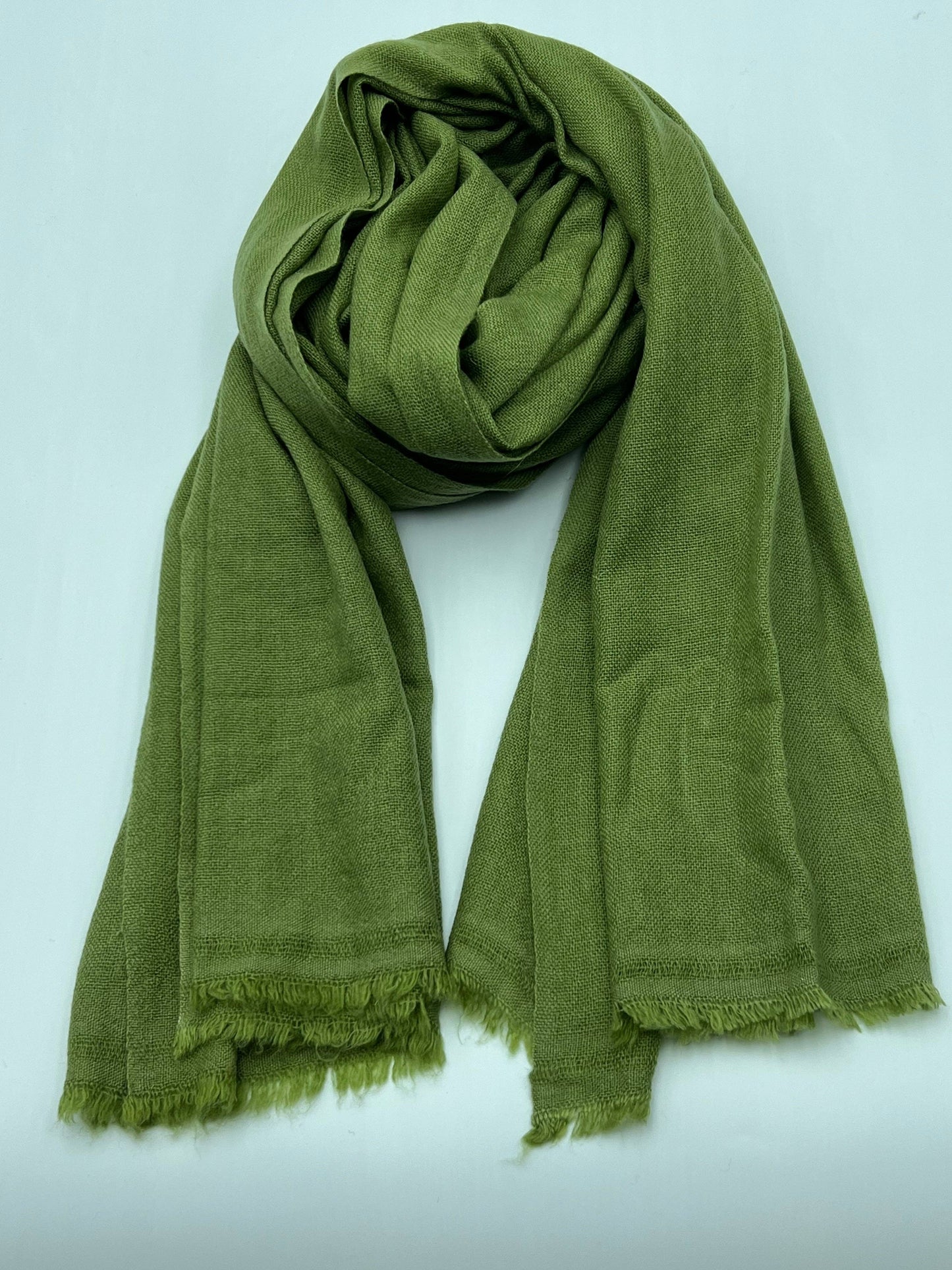 Green Cashmere Scarf