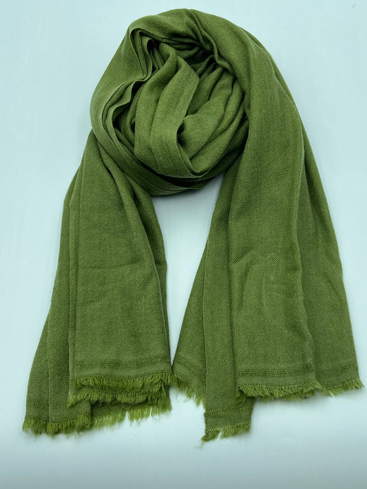 Green Cashmere Scarf