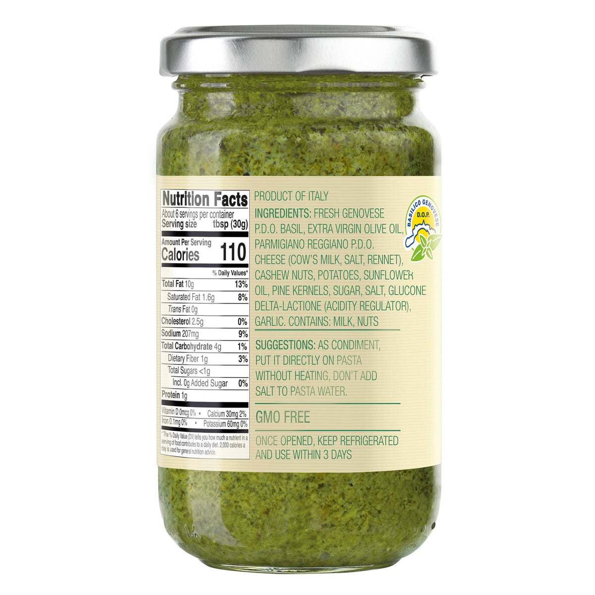Basil Pesto PDO with Cheese