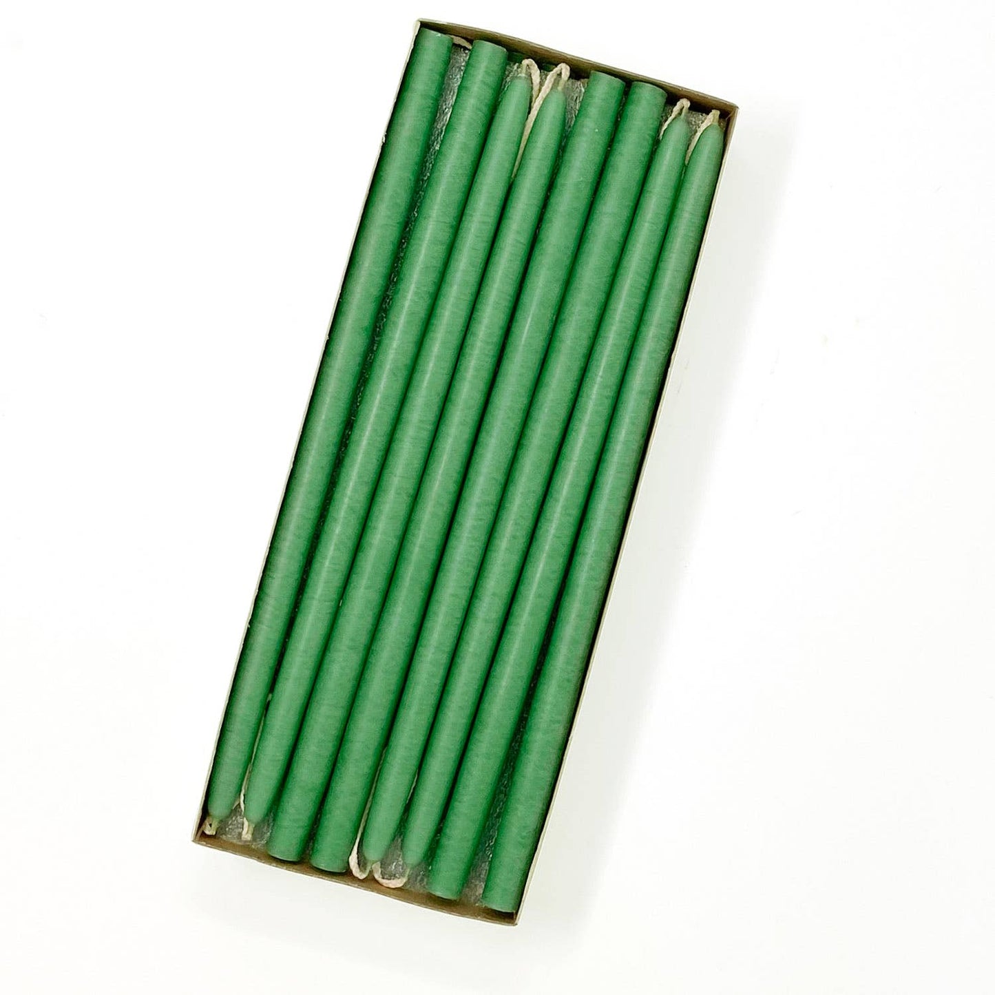 10" Unscented Hand Dipped Tiny Taper Candles - 39 Colors: Shell White