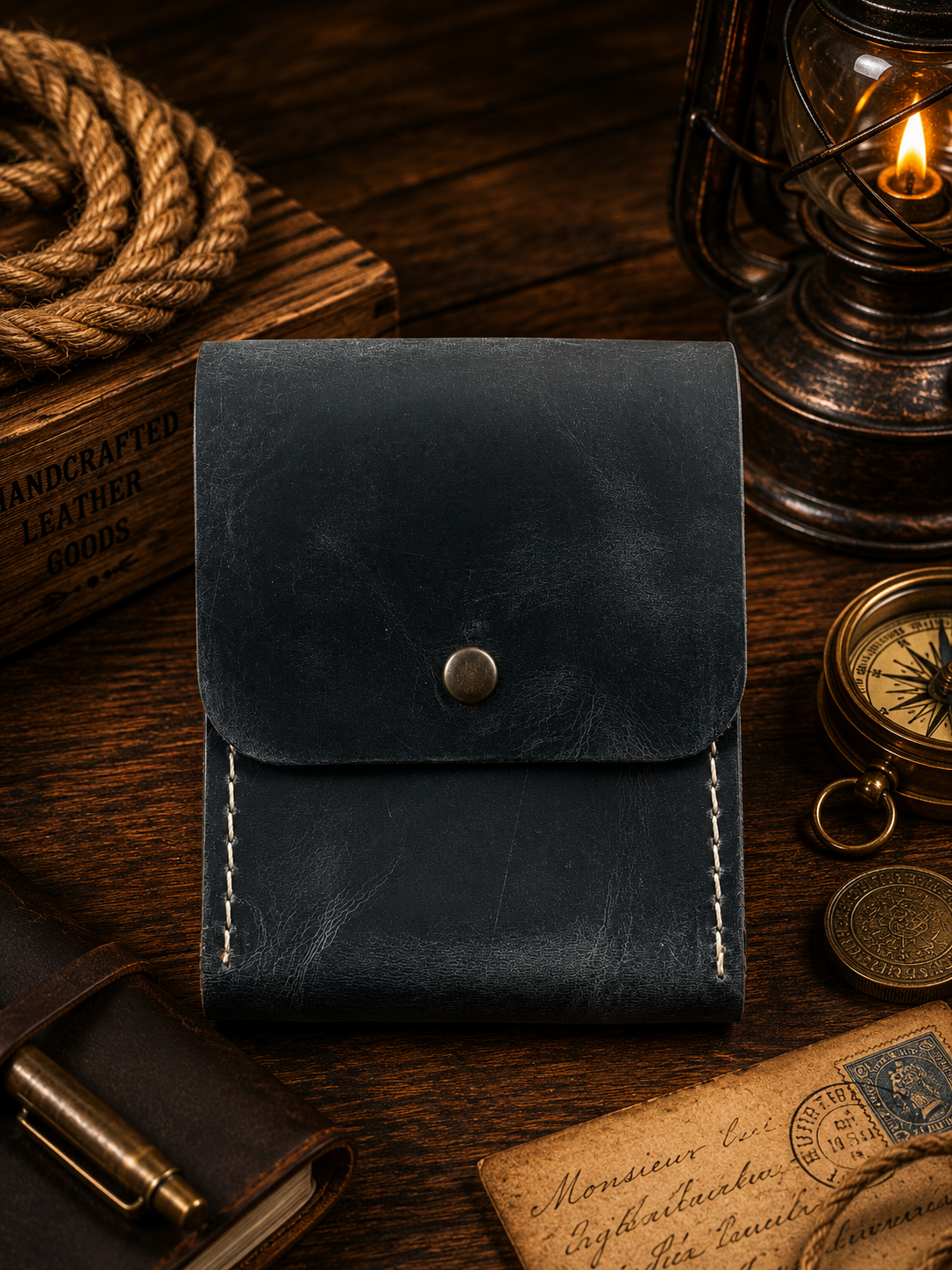 Leather Playing Card Case Holder, Poker Card Case Cover: Vintage Yellow