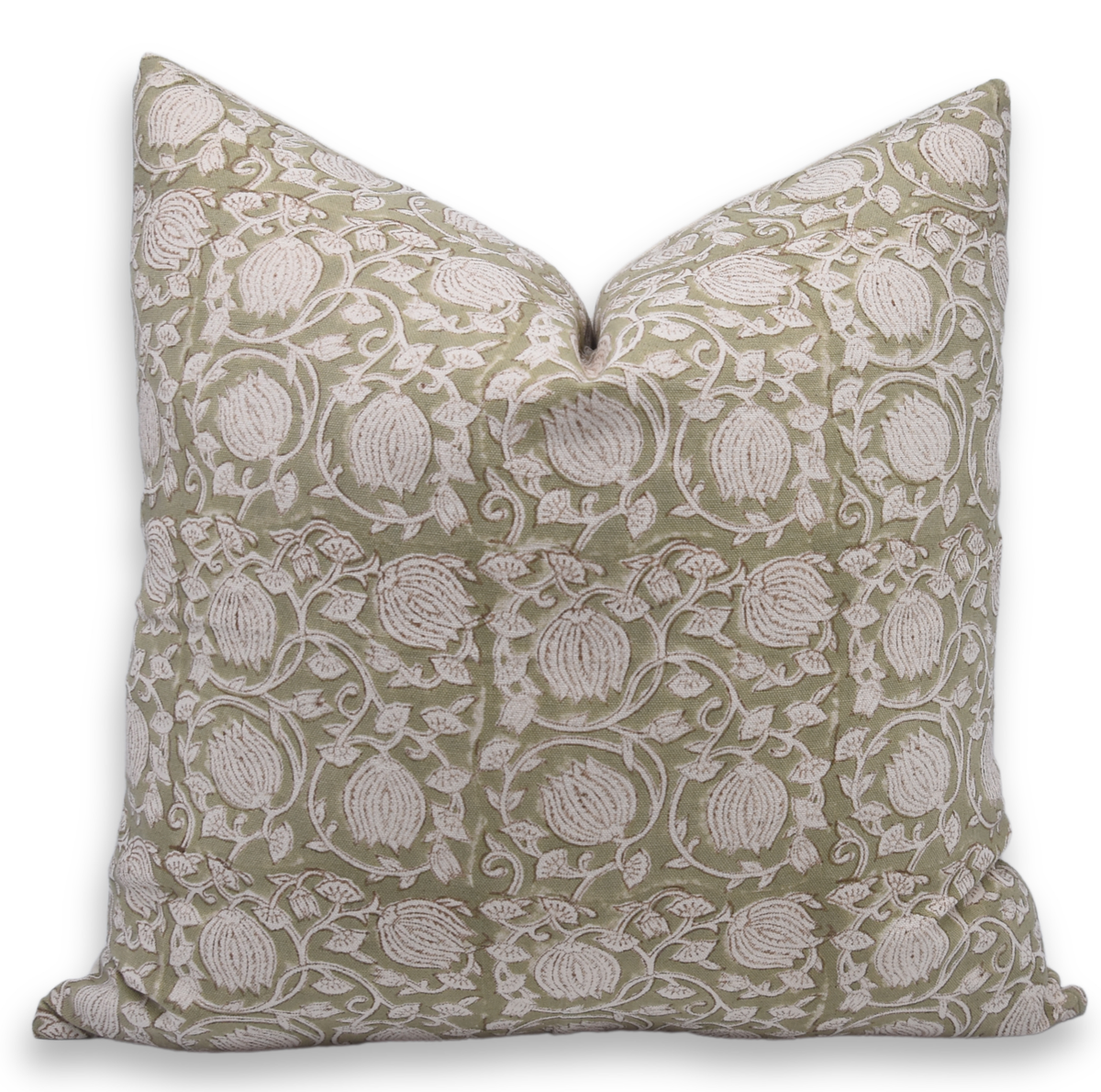 Royal Block Printed Duck Canvas Pillow - 6 kamal 20x20 Inch