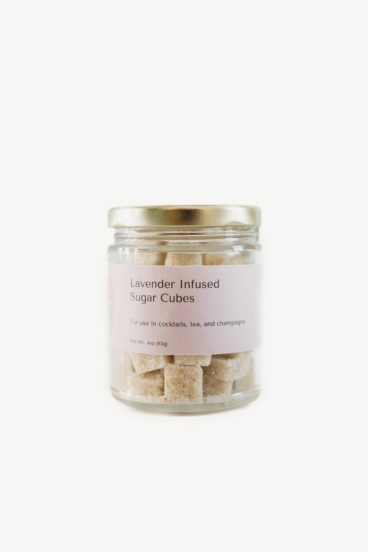 Lavender Infused Sugar Cubes-Jar 4oz