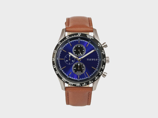 Sapphire Blue Racer Chronograph Men's Wrist Watch - 42mm