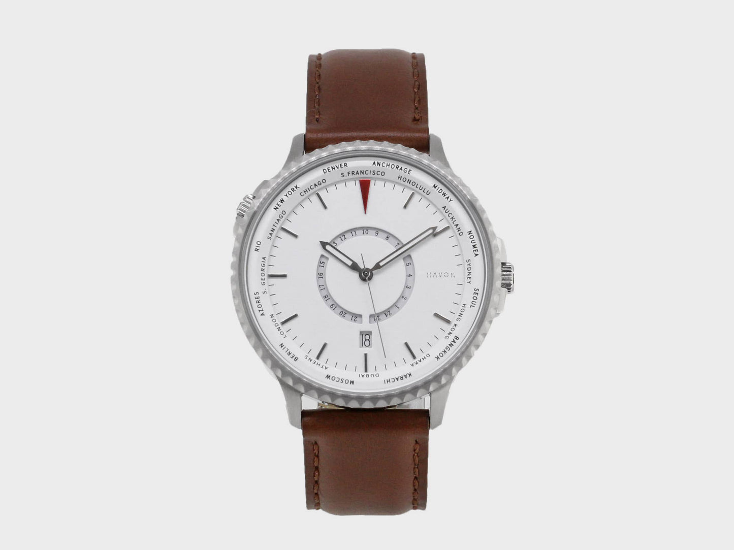 World Traveller | 24 Time Zones On a World Timer: Cloud White