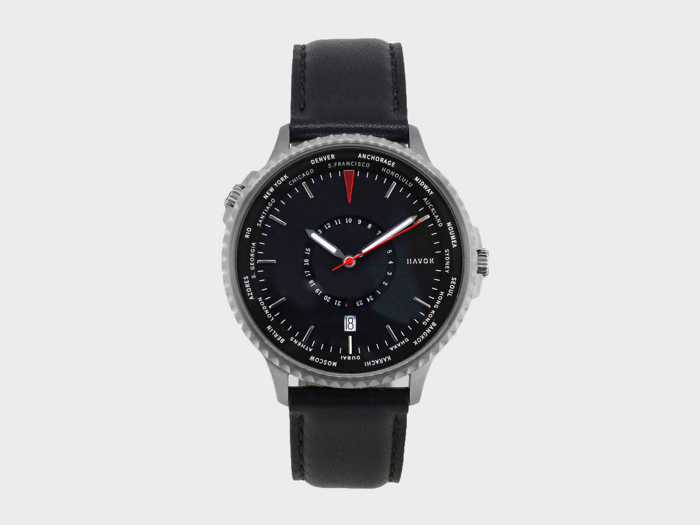 World Traveller | 24 Time Zones On a World Timer: Cloud White
