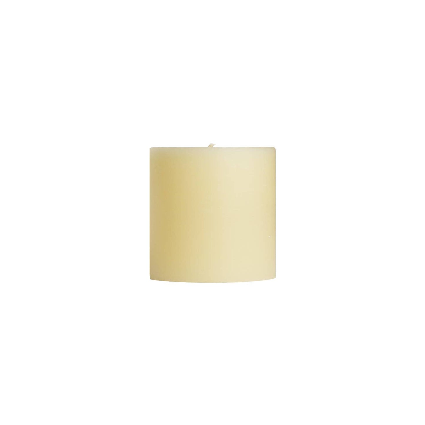 Off White Unscented Pillar Candles - set of 2