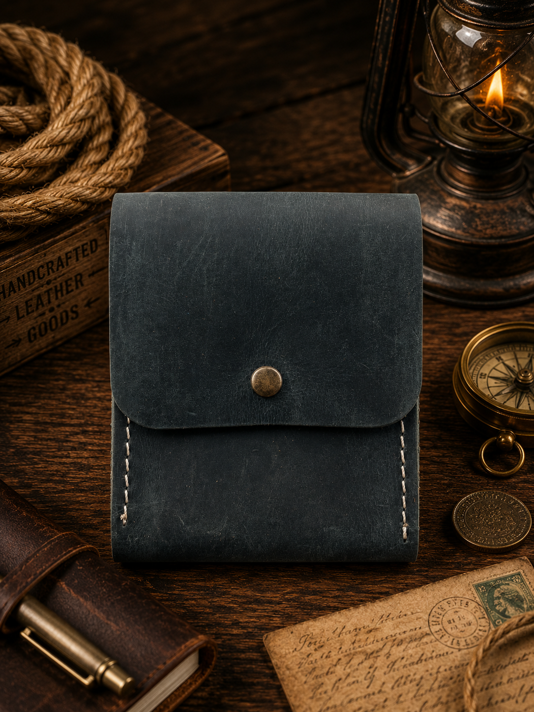 Leather Playing Card Case Holder, Poker Card Case Cover: Vintage Yellow