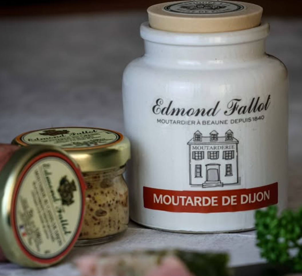 Mini Jar 1oz Smooth Dijon Edmund Fallot Mustard w/ Display