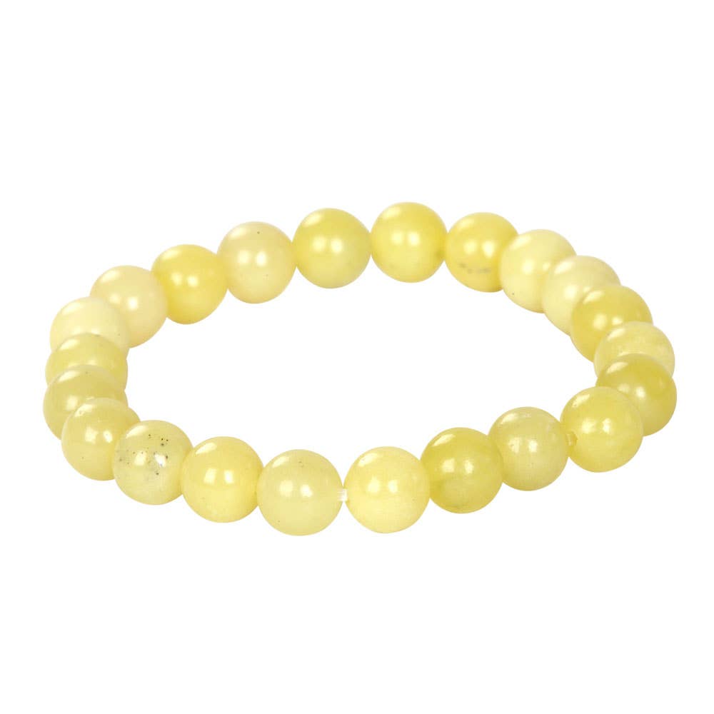 8 MM ENERGY BEAD BRACELETS: ZEBRA STONE