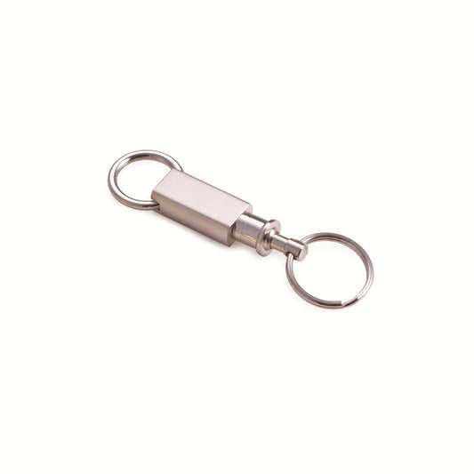 Silver Plated Two Piece Valet Key Ring