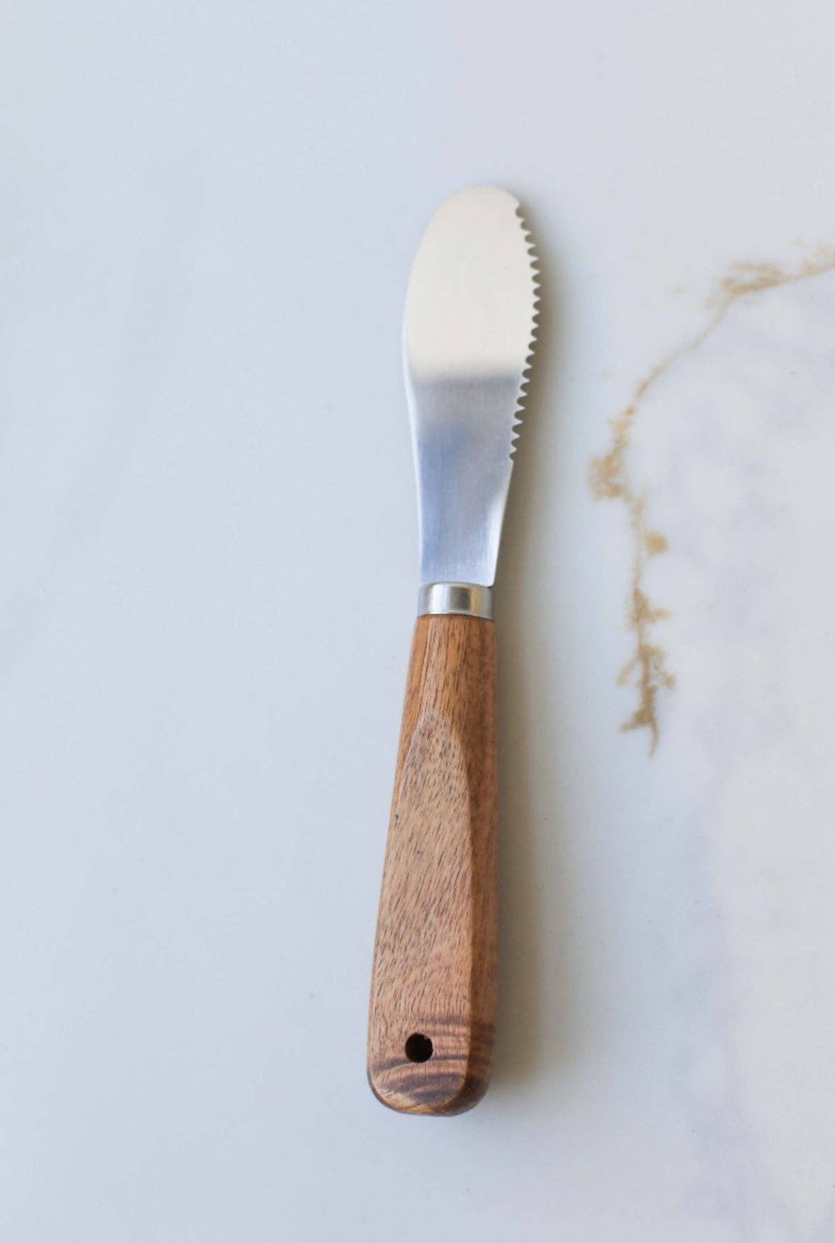 Walnut Wood Handle Cheese Knife