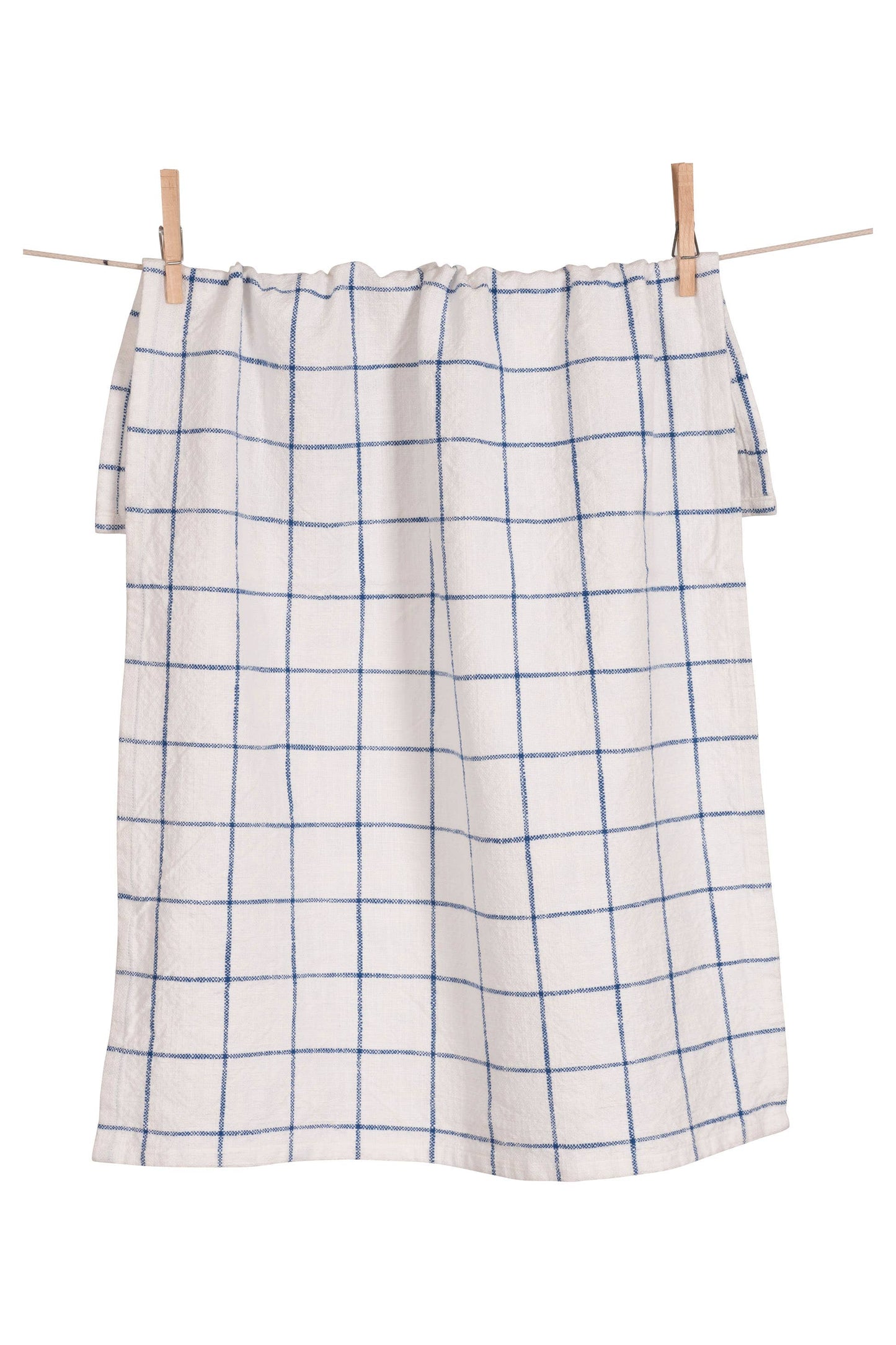 Slubbed Farmhouse Kitchen Towel - 20" x 30": Blue Set of 2