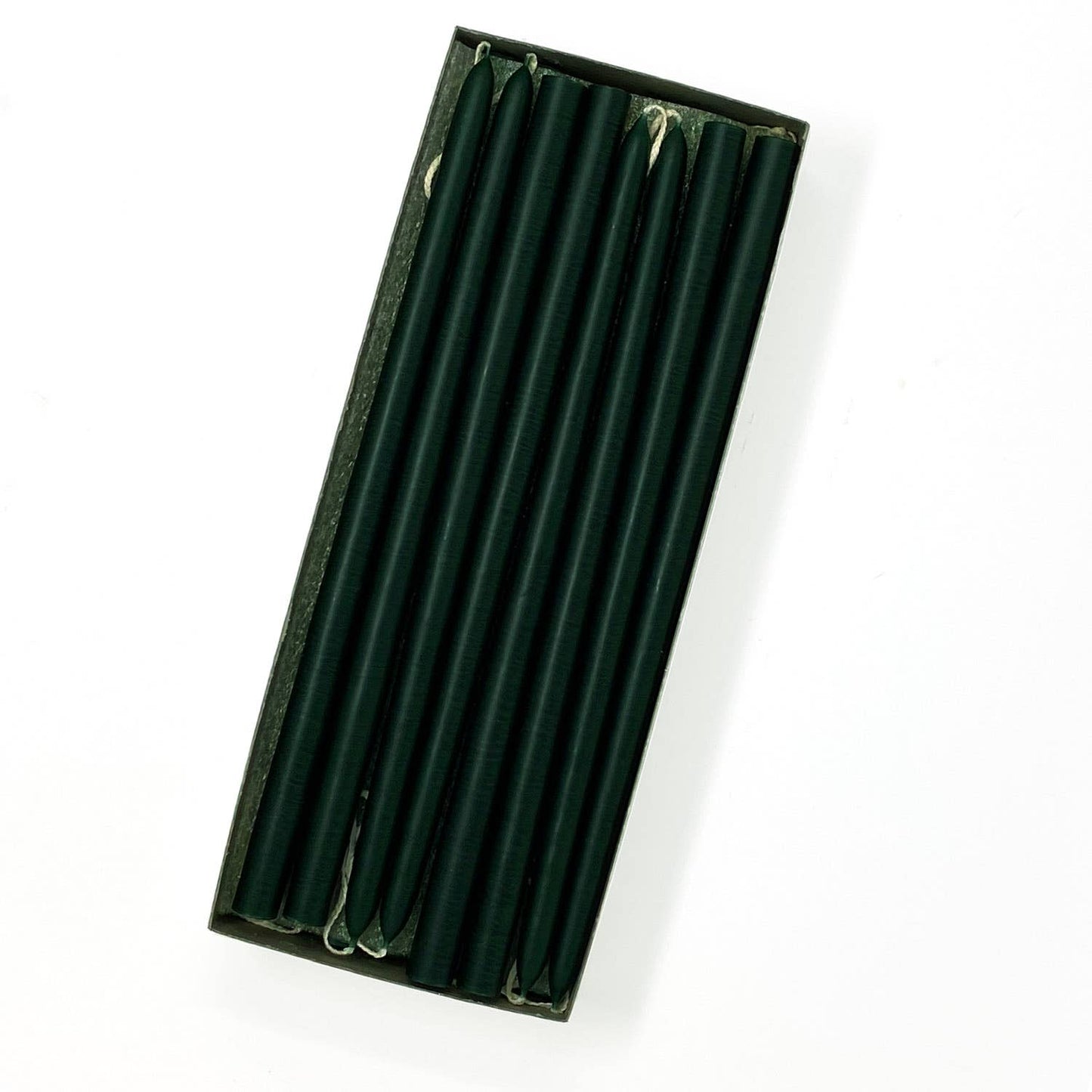 10" Unscented Hand Dipped Tiny Taper Candles - 39 Colors: Shell White