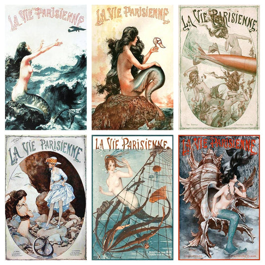 La Vie Parisienne Mermaid Mini Matchbox 60Pk - ANN431