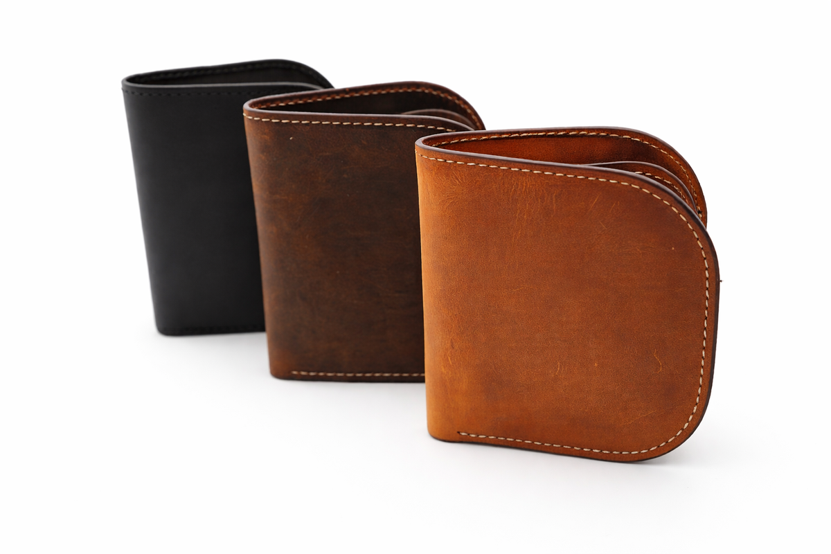 Genuine Leather Minimalist Wallet for Women: Green