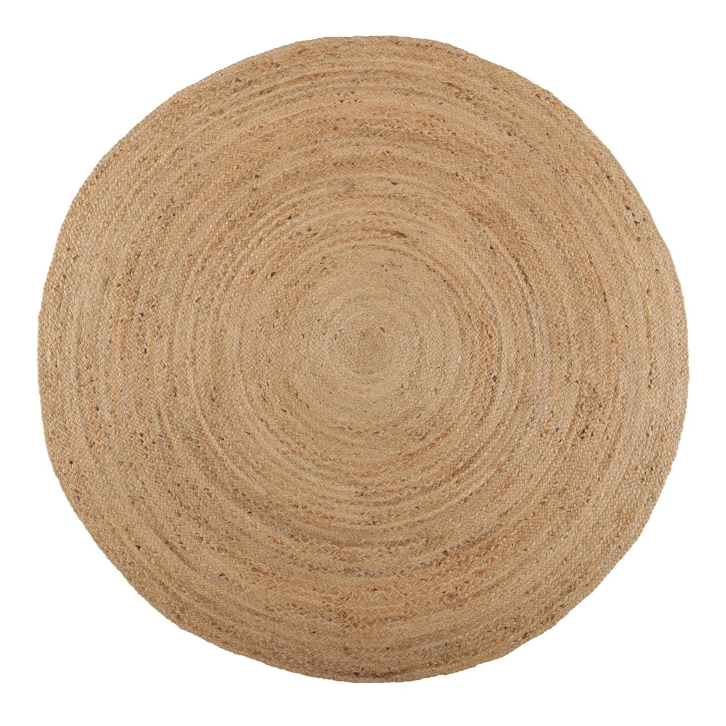 Round Area Rug 8 Feet Braided Natural Jute Rug: Natural / Circular 8'x8'