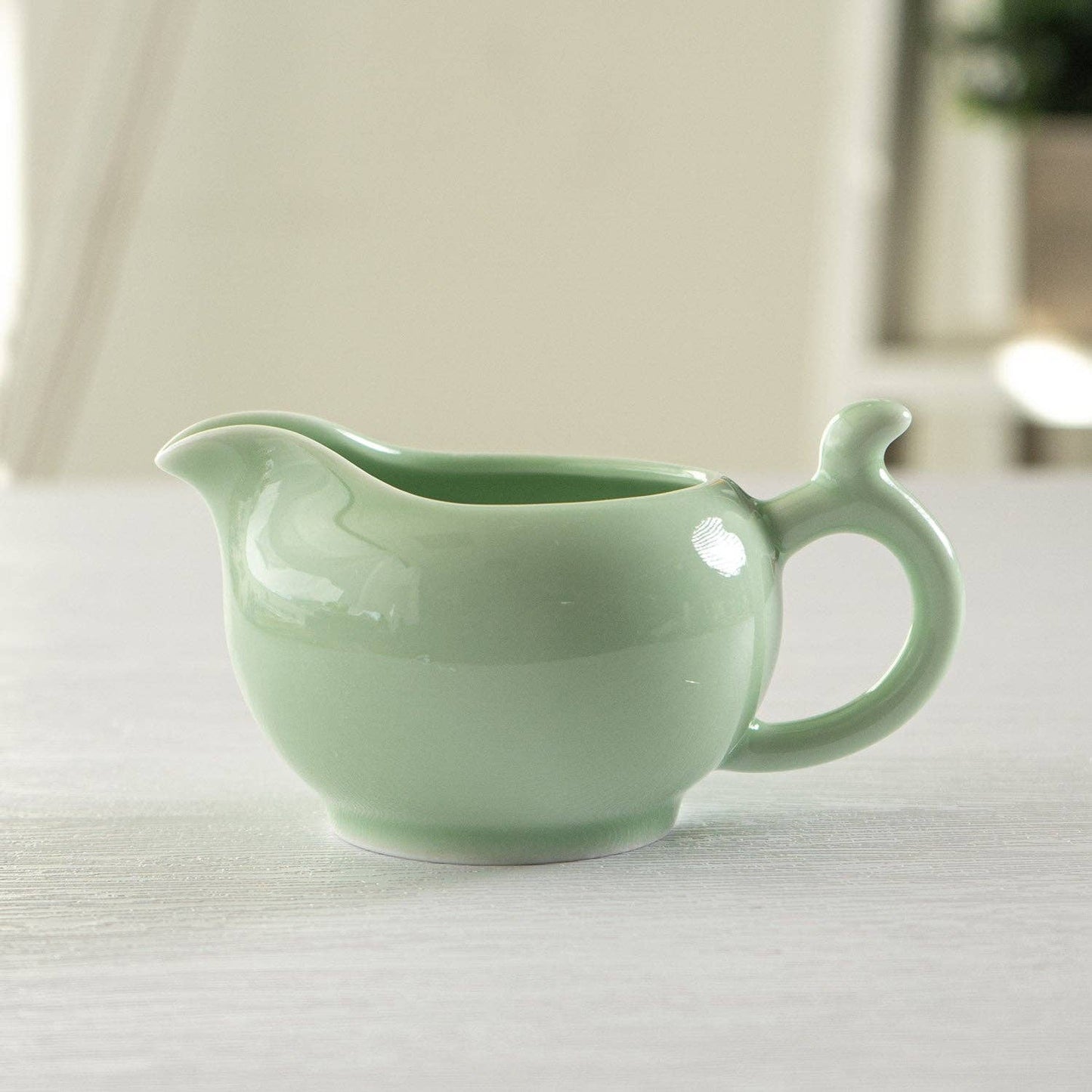 Koi Fish 6 oz Tea Caddy in Celadon Green