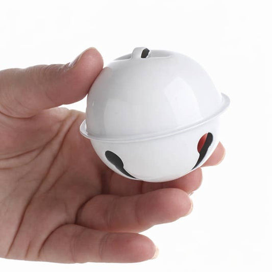 2-3/4" White Sleigh Bell - Christmas Crafts & Holiday Decor
