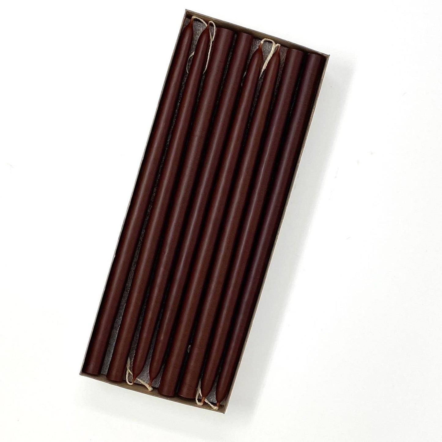 10" Unscented Hand Dipped Tiny Taper Candles - 39 Colors: Shell White