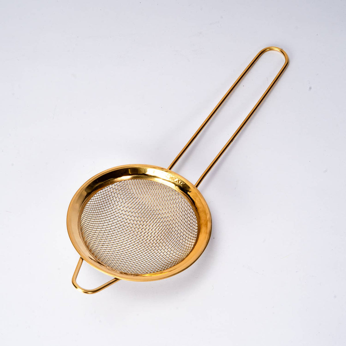 3"D Stainless Steel Tea Strainer with Brass Handle (10/300)