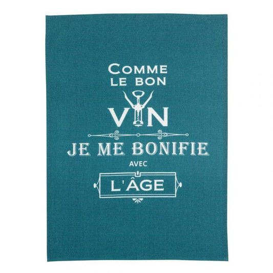 Message Like Le Bon Vin Paon Tea Towel 70 X 50