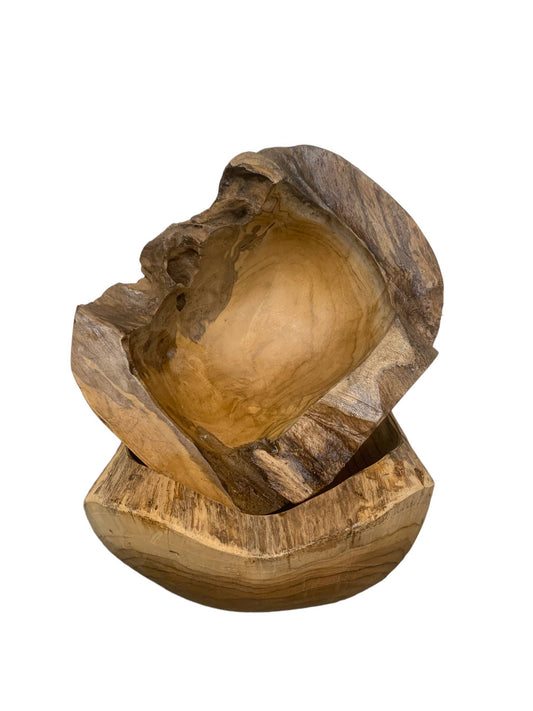 Wood Bowl-Thick Teakwood /Shallow Root Bowl