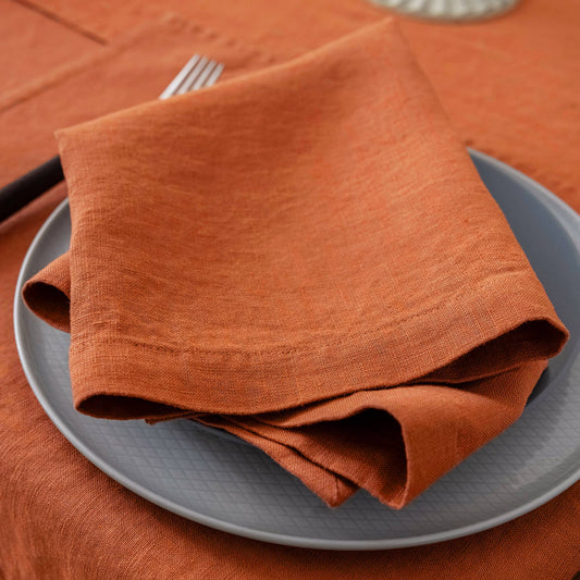 100% Linen Napkins (Set of 4) - 20'' x 20'' -