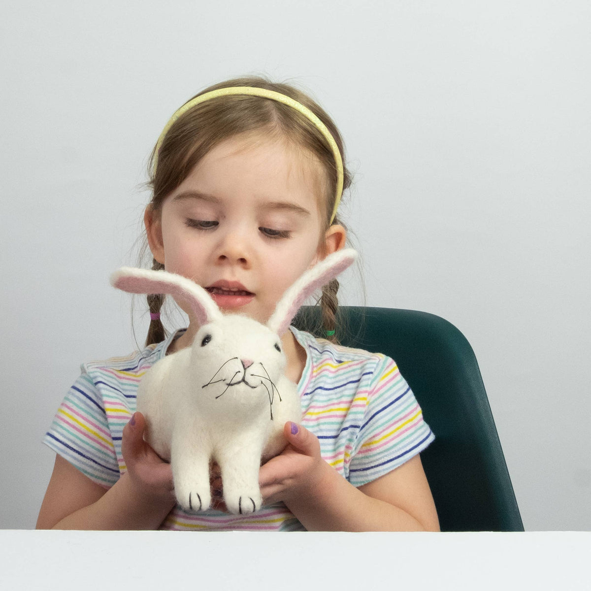 Toys - Bunny Rabbit - White - Small and Large: M