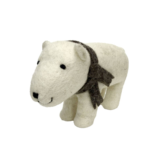 Polar Bear with Scarf
