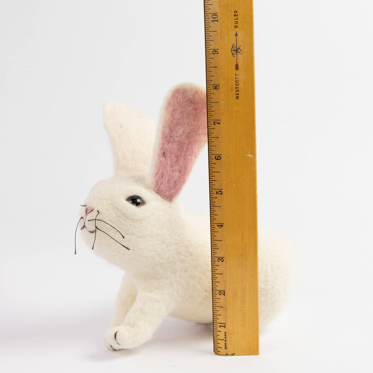 Toys - Bunny Rabbit - White - Small and Large: S