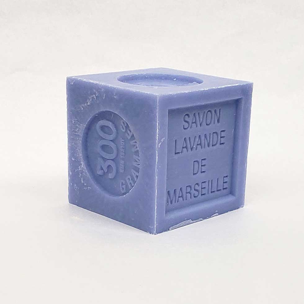 Perfumed Marseille soap block - 300g - Blue Lavender