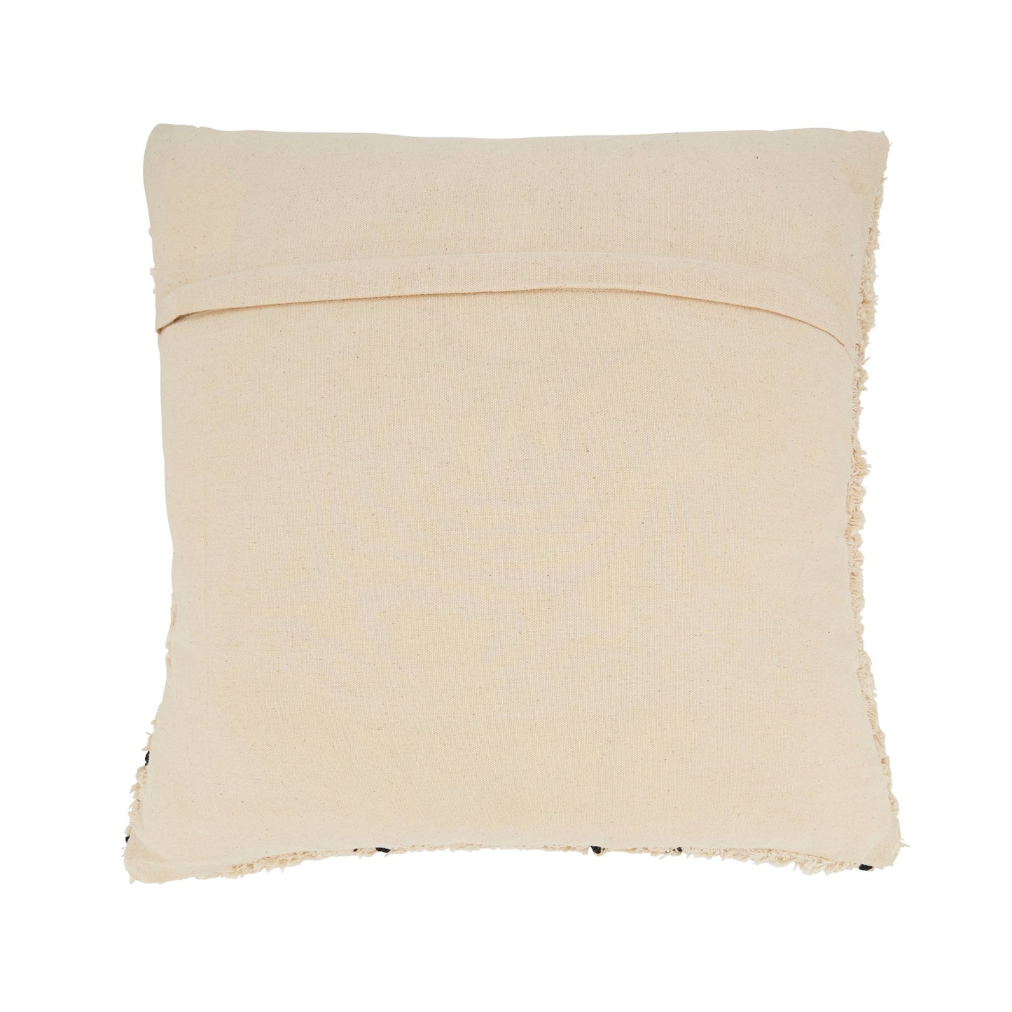 Geometric Tufted Cotton Throw Pillow with feather insert