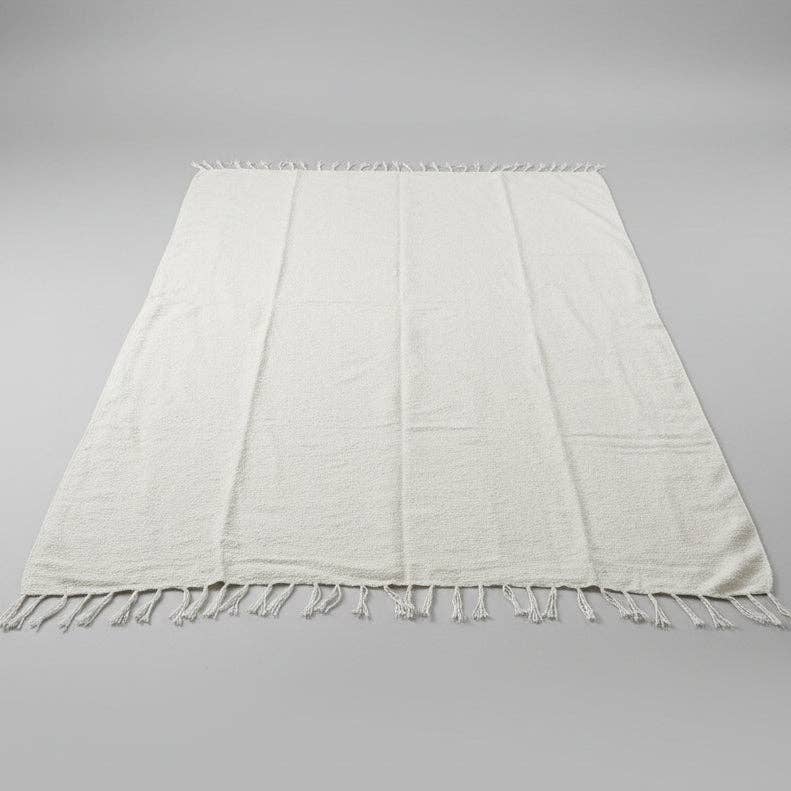 Cream Mexican Blanket | Off White