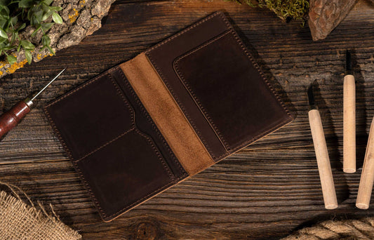 Passport Cover, Genuine Leather Passport Holder Case