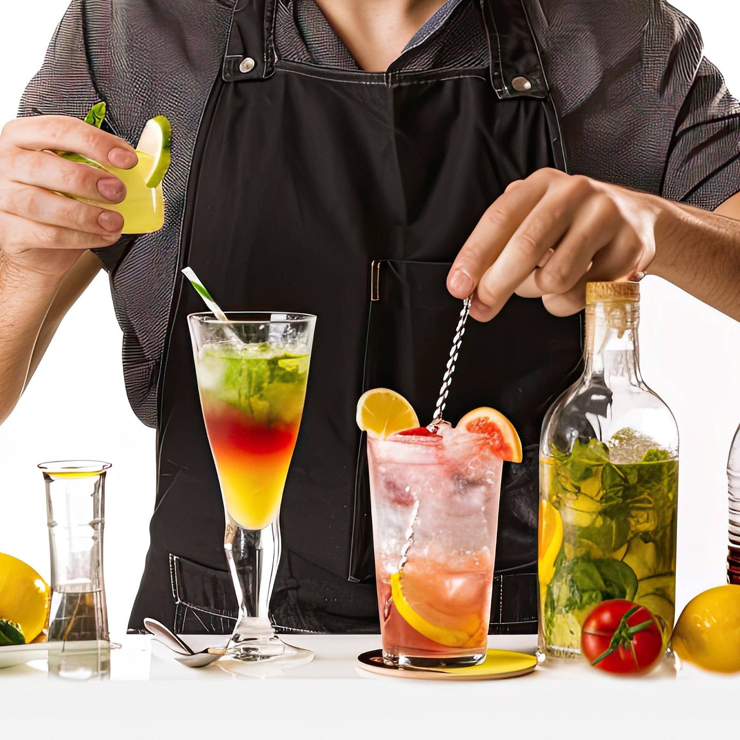 HIC Bar Swizzle Sticks, Set Of 5