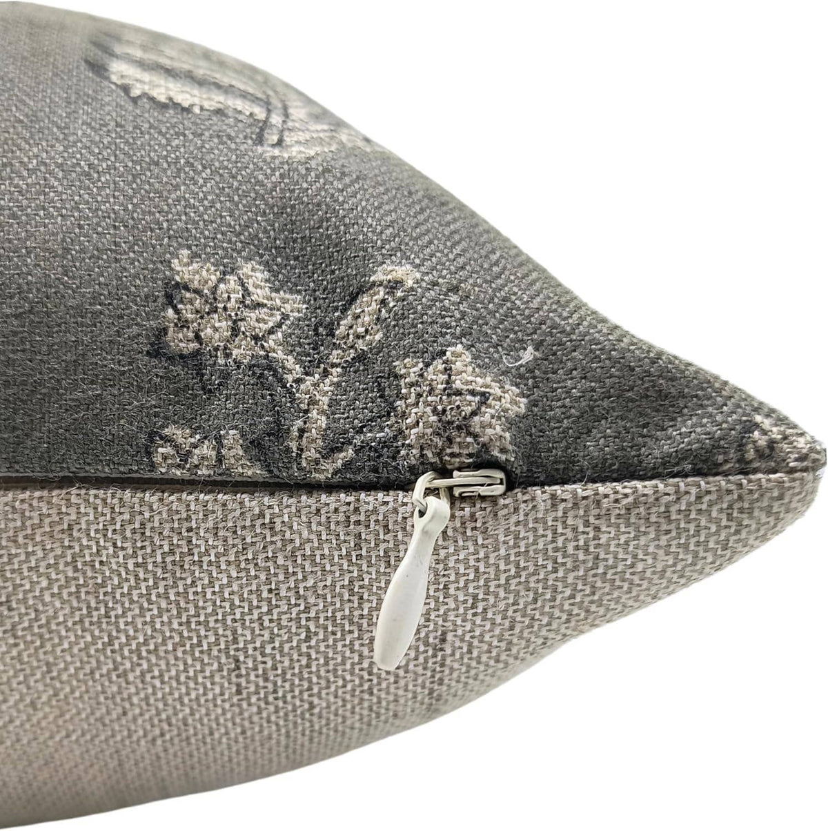 Indian Print Linen Blend Pillow Cover - Indradhanush: Linen Blend / One Side / 20X20