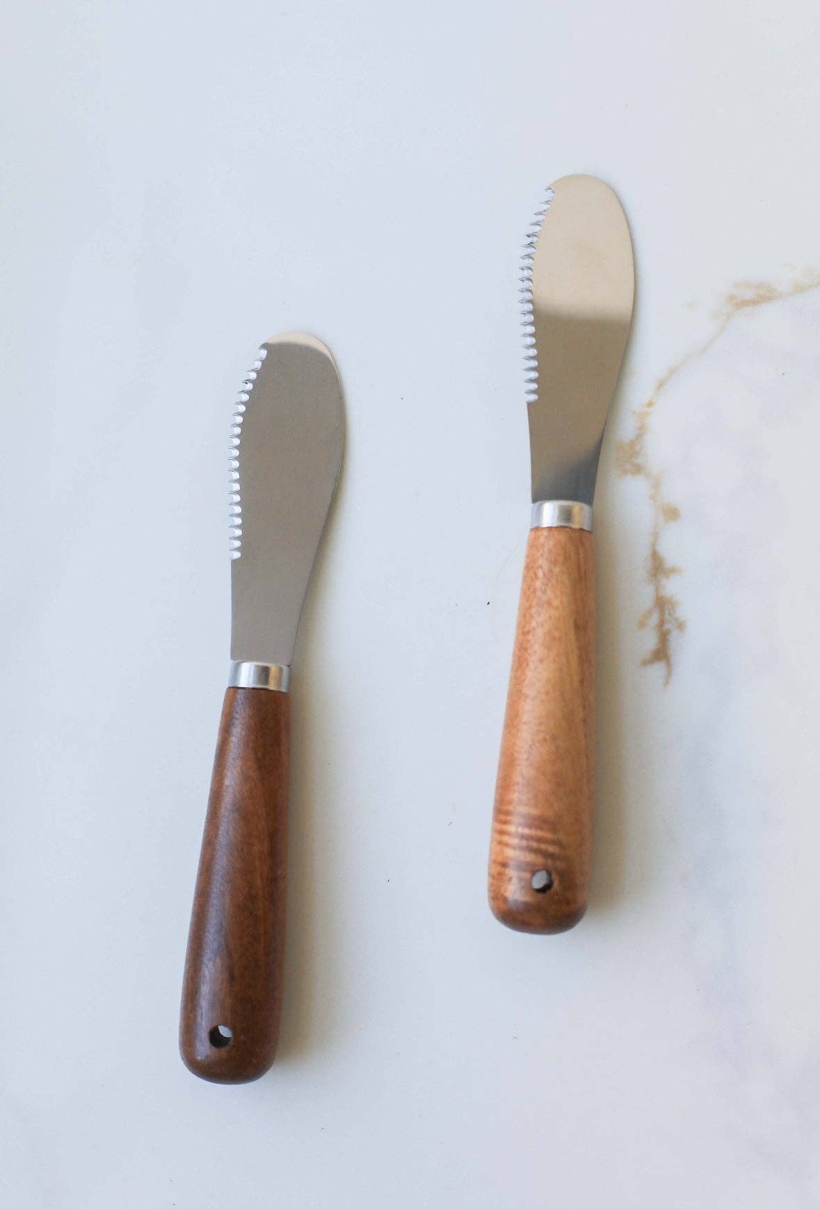 Walnut Wood Handle Cheese Knife