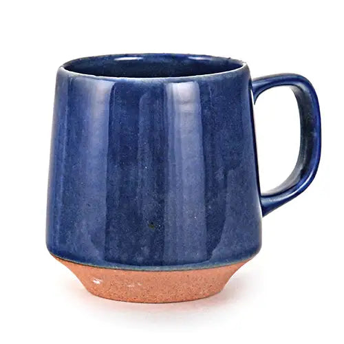 10oz 3.5"H Minoyaki Japan Mug with Handle Navy Glazed