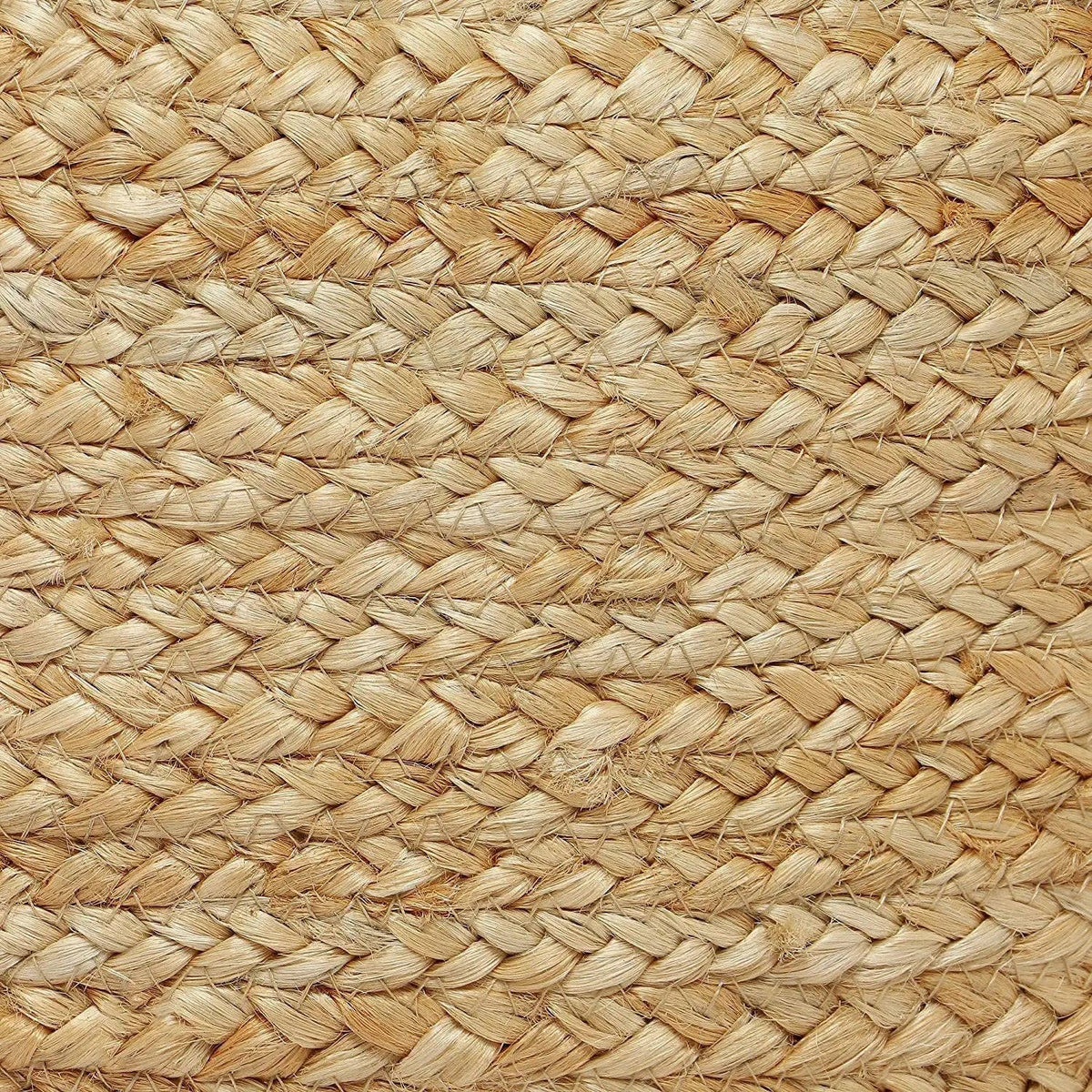 Round 100% Jute Pouf-Natural/Circular 18"x18"x10"