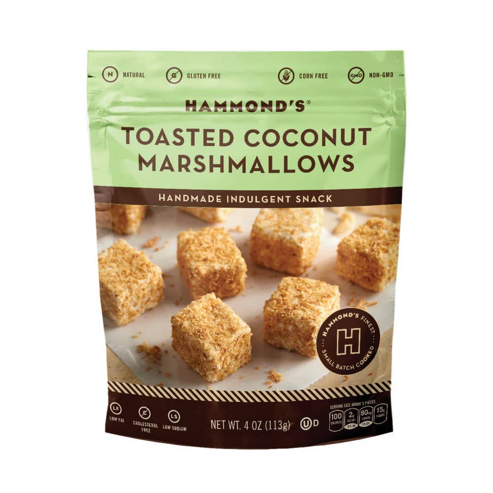 Handmade All-Natural Marshmallows - Toasted Coconut