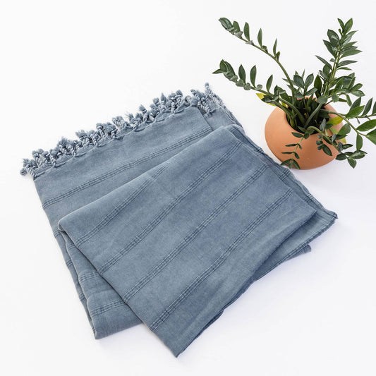 Kurios Stonewashed Blanket: Denim