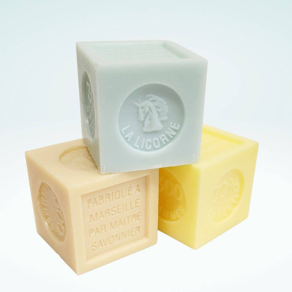 Perfumed Marseille soap block - 300g - Blue Lavender
