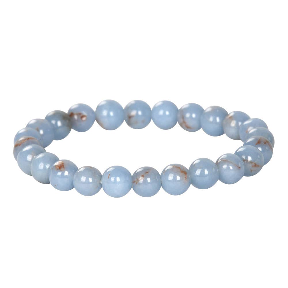 8 MM ENERGY BEAD BRACELETS: ZEBRA STONE