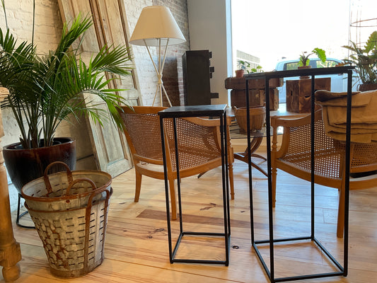 Black Metal Pedestal Stand