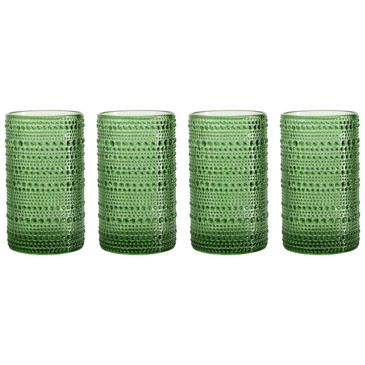 Green Tall Drinking Glass / 15.2 oz