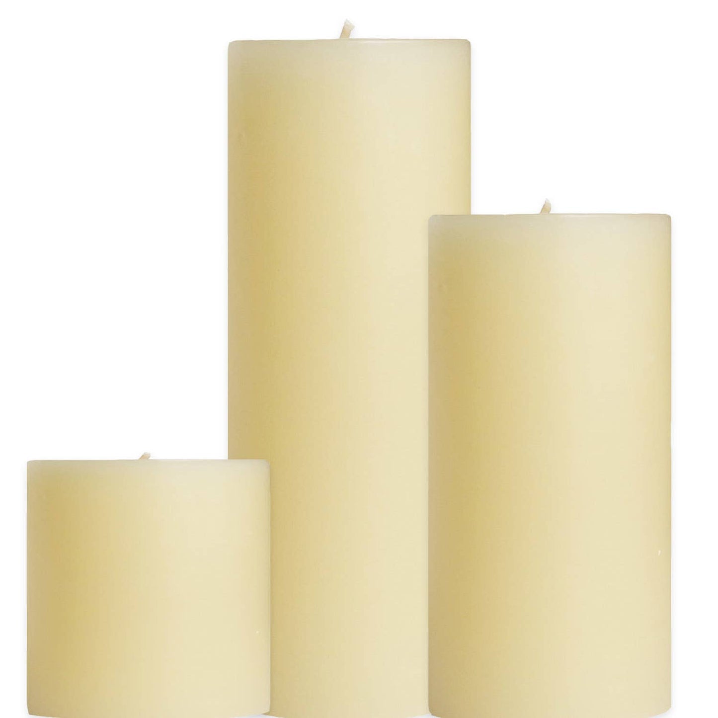 Off White Unscented Pillar Candles - 3x3", 3x6", 3x9" Sizes: 3x6"