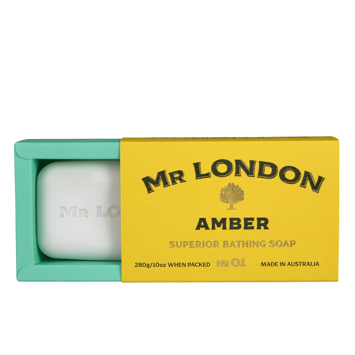 Mr. London AMBER Men's Soap Bar (4) - 10z bar