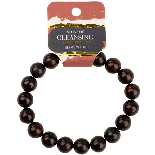 10 MM ENERGY BEAD MEN'S BRACELETS: MOSS AGATE